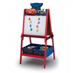 Tabla magnetica multifunctionala Lightning McQueen cu depozitare jucarii Cars Team Delta Children